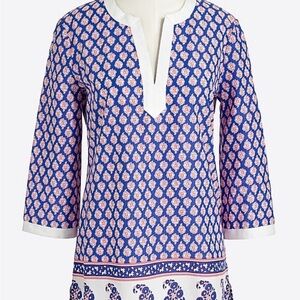 J.Crew Factory Printed Poplin Tunic